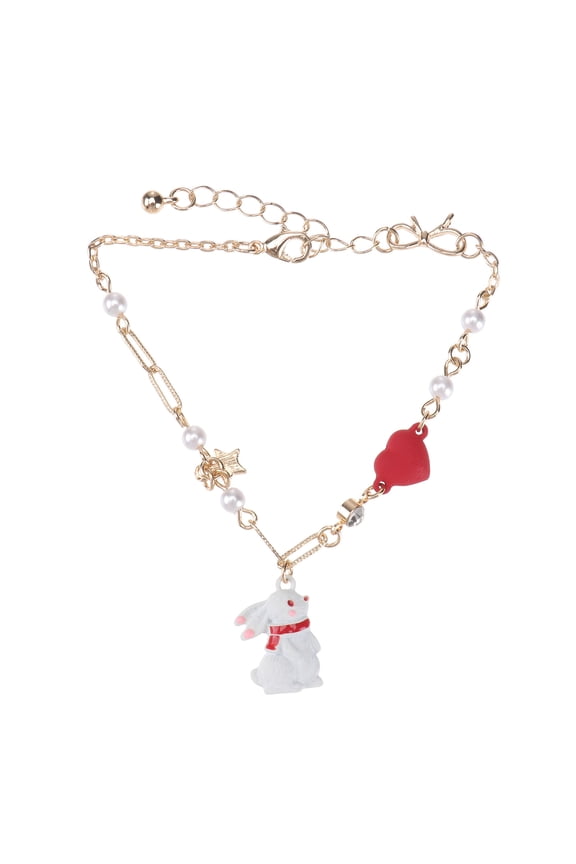 Fashion Bunny Jewelry Bracelet Adjustable Alloy for Women 1Set