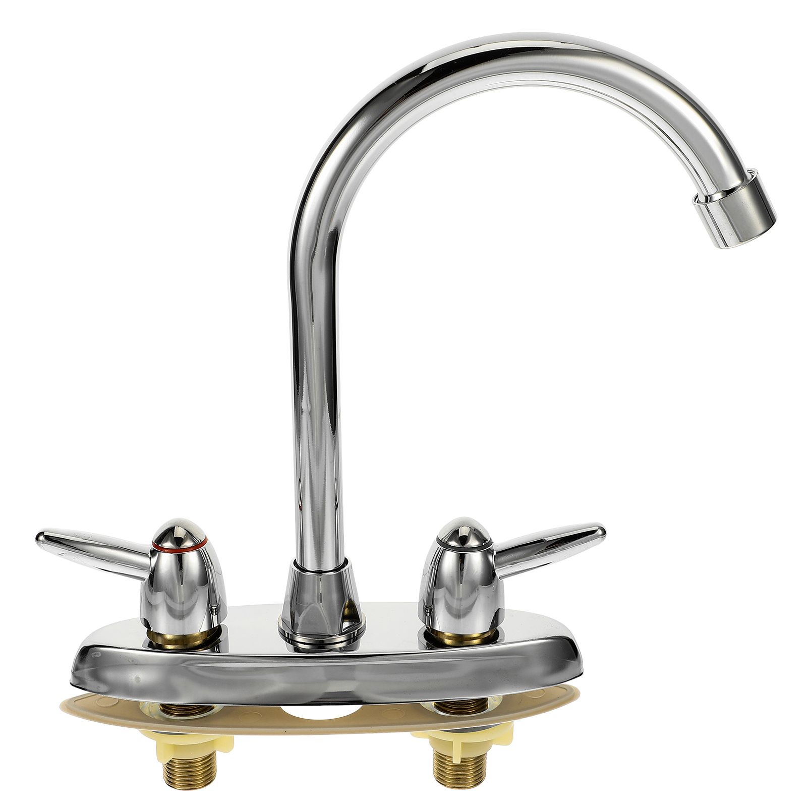 OUNONA Faucet Knobs Water Filter Sink Basin Kitchen Silver