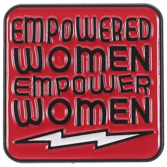 OUNONA Feminism Letter Brooch for Women, 1Pc Drop Breastpin, Chic Clothing Accessory Pin
