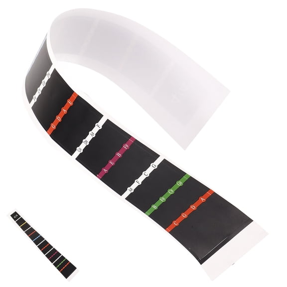 OUNONA Professional Black Cello Intonation Stickers for Accurate Finger Position