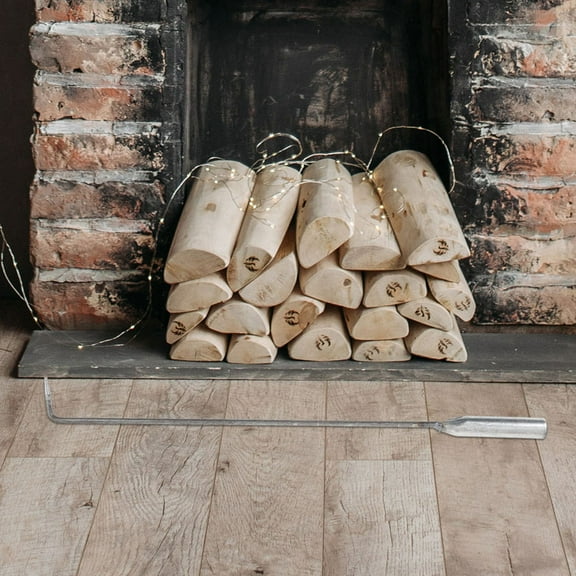 OUNONA Fire Pit Stick for Outdoor Use Steel Fire Tongs 1Pack