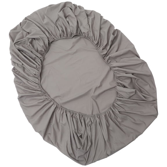 OUNONA Fitted Sheet Cotton Gray Prevent Sliding Simple Design for Home Use 1 Set