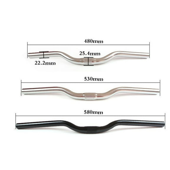 Aluminum Alloy Bike Handlebar Accessories for Bicycle Use Silver 530mm