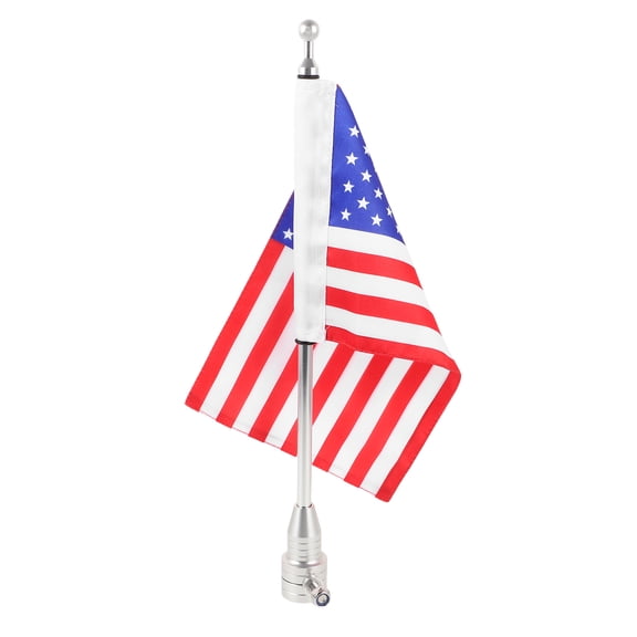 OUNONA Flag Holder Bike Flagpole Mount Aluminum Alloy 1Set for Outdoor Riding
