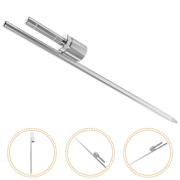 OUNONA Stainless Steel Flagpole Stake Flag Pole Accessories Ground Spikes for Outdoor Flags