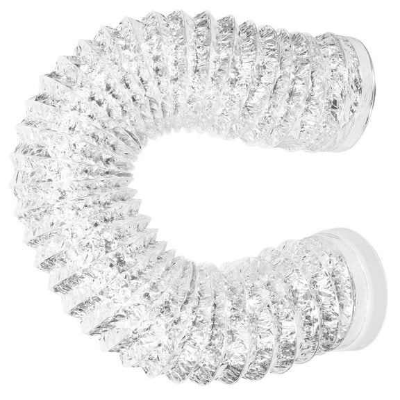 OUNONA Flexible Aluminum Air Ducting Extend Exhaust Pipe 150.00X16.50X16.50CM Silver