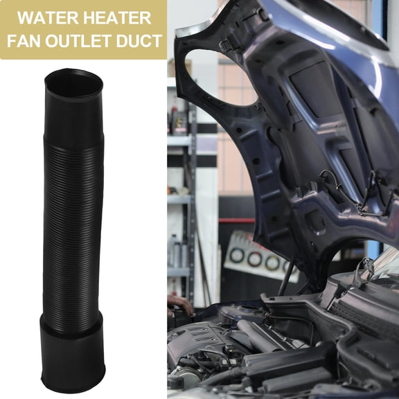 OUNONA Flexible Car Heater Duct Black Plastic Adjustable Duct Hose for Air Conditioning and Heating 2pcs