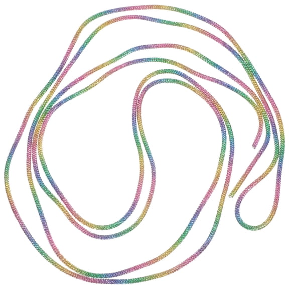 OUNONA Multi-Color Rhinestone Glitter Cord for Jewelry Making, Craft Projects, Party Decorations, Home Decor, and Crafts