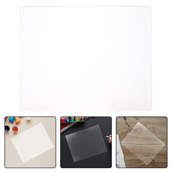 OUNONA Flexible Transparent Gel Printing Plate for Monoprinting and Scrapbooking Crafts