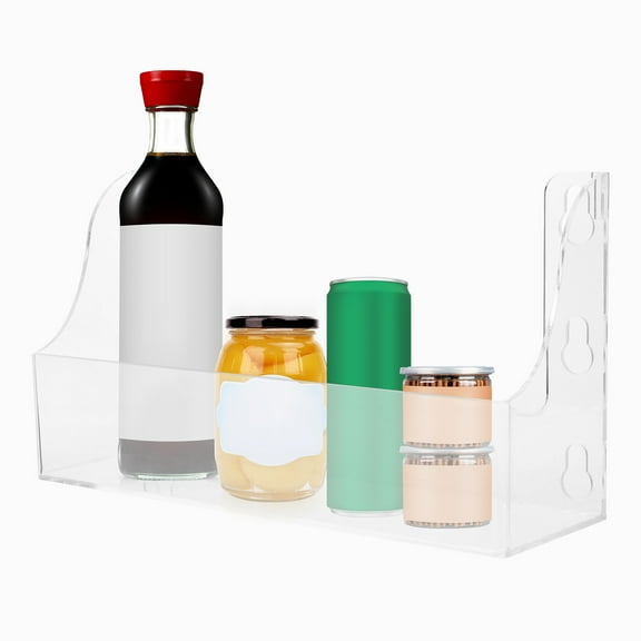 OUNONA  Floating Shelves Drink Holder Beverage Rack Transparent Beverages