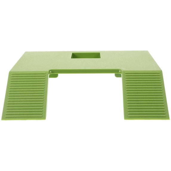 OUNONA Green Plastic Turtle Basking Platform with Stable Lightweight Ramp for Aquarium Turtle Tank Accessories