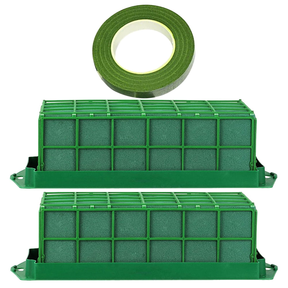 OUNONA Floral Foam Cage for Wedding Flower Arrangements, Decorative Tape Included, Assorted Colors, Ideal for Event and Decor