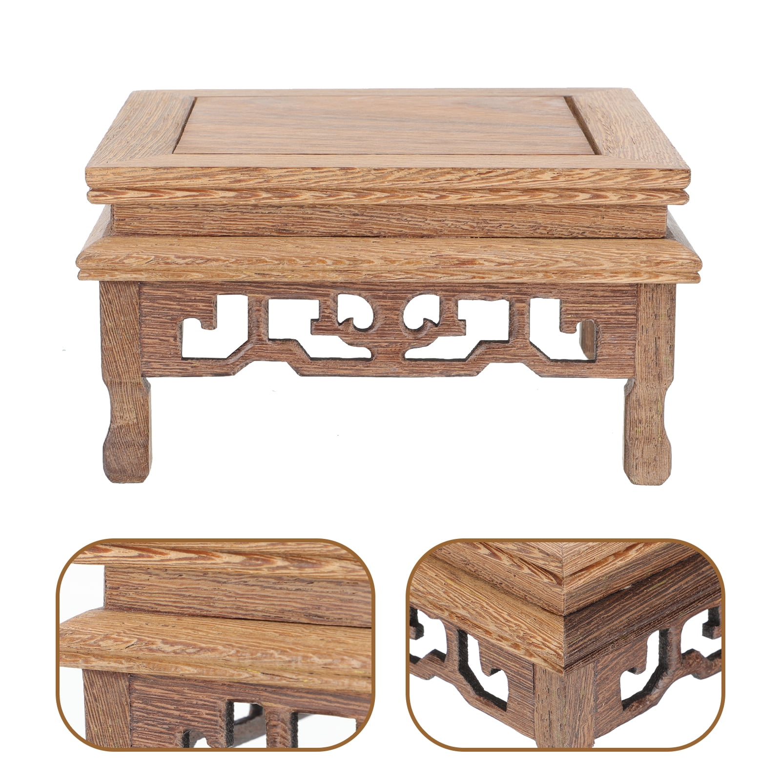 OUNONA Flower Pot Holder Garden Plant Pot Riser Display Stand Vase ...