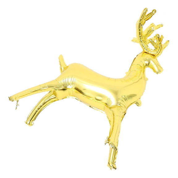 OUNONA Foil Animal Balloon Golden Reindeer for Sophisticated Holiday Decoration