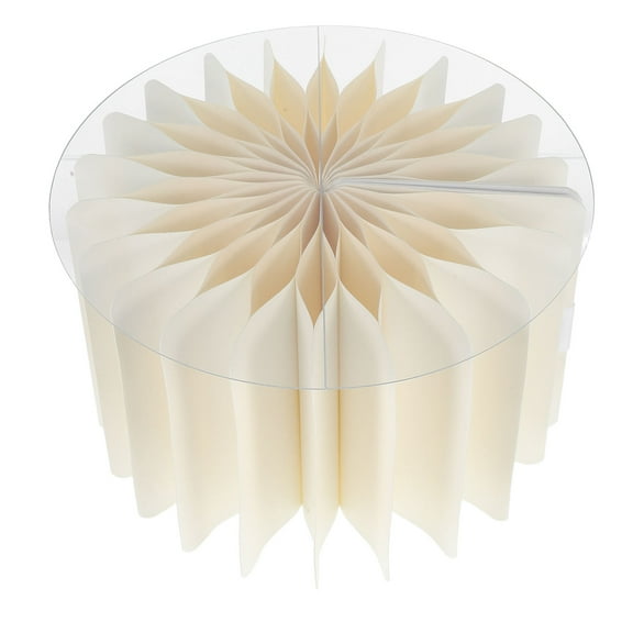 FOLOYORI Folding Roman Column Cake Stand Beige 1Set 11.8x11.8x7.8In