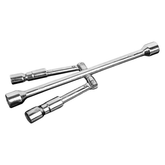 OUNONA Portable Folding Lug Wrench for Car Tires, Tire Lug Nut Tool for Quick and Easy Tire Changes