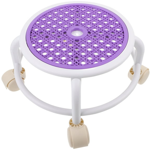 OUNONA Footrest Vanity Chair Swivel Low Stool Child Office