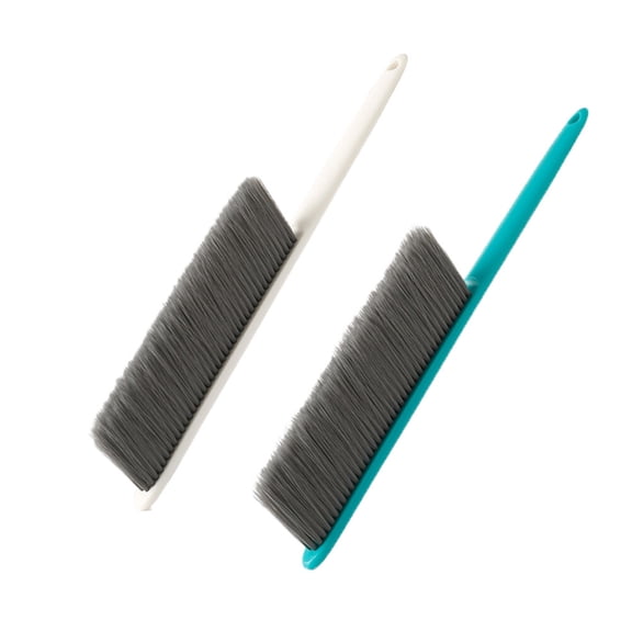 OUNONA Forest Wind Bed Brush with Soft Bristle for Dusting Sheets Sofa Carpets and Clothes in White