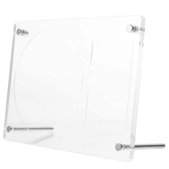 OUNONA Frameless Picture CD Display Stand Decorative Photo