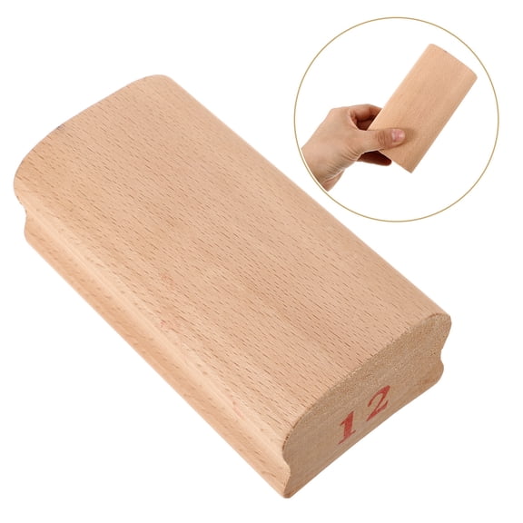 OUNONA Guitar Fretboard Radius Sanding Block 13x6.7x4.3cm Beige for Accurate Guitar Maintenance and Repair Tool Kit