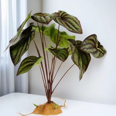 OUNONA Realistic Fake Plant Ornament for Reptile Tank Decoration and Habitat Display