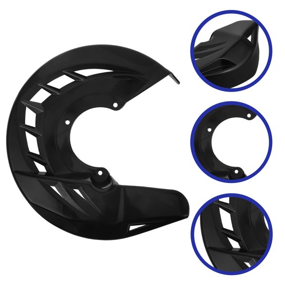 OUNONA Front Brake Caliper Cover for Dirt Bikes Motorcycle Disc Protector Plastic Shield for Round Brake Disc Black 1 Set