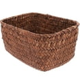 thumbnail image 1 of OUNONA Home Woven Basket Orange Weave Storage Simple Design for Desktop Tidy 1Pc, 1 of 8