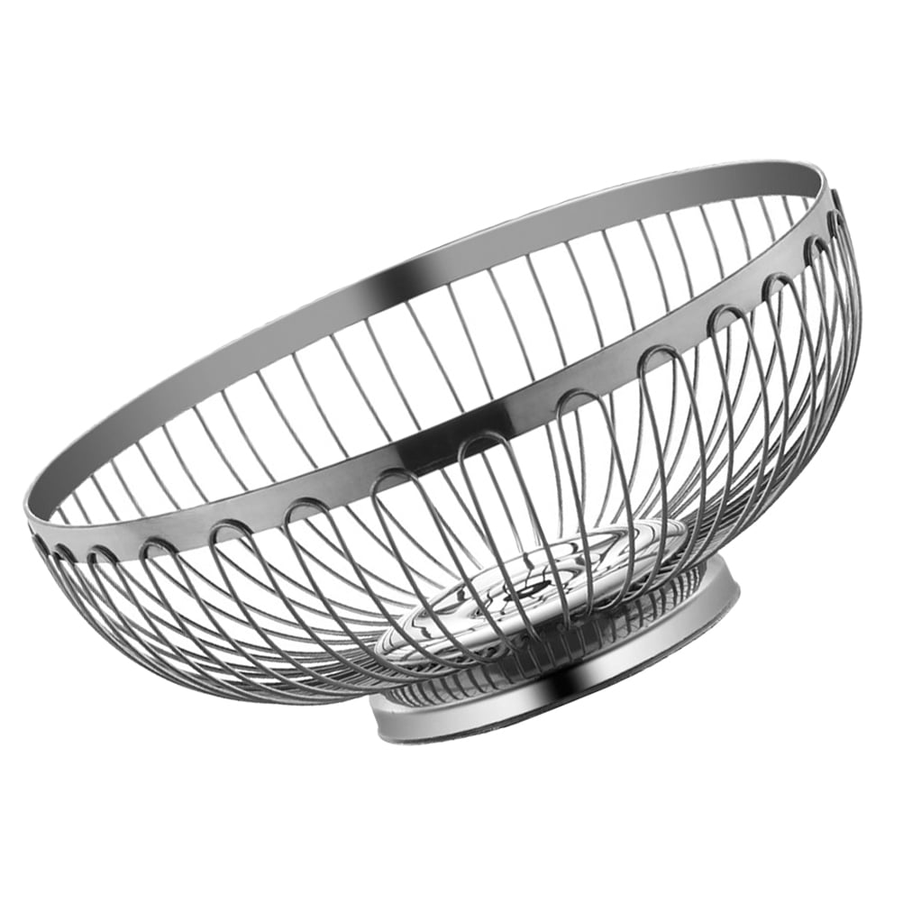 OUNONA Fruit Basket Metal Wire Countertop Fruit Bowl Stainless steel ...