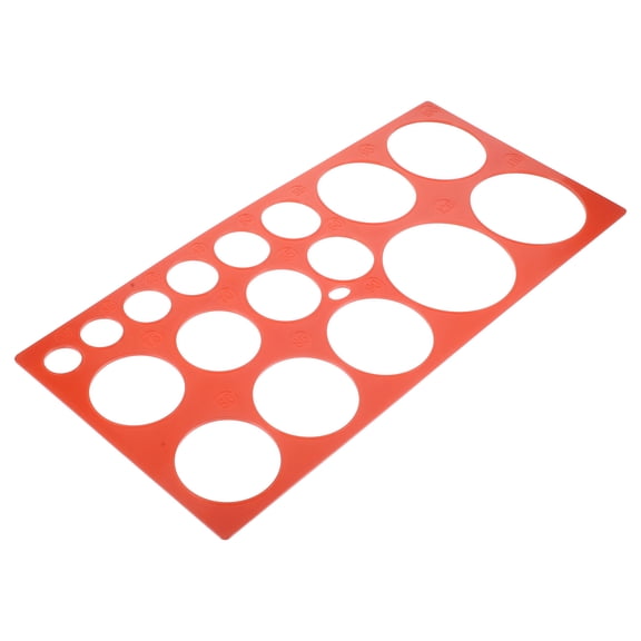 OUNONA Fruit Circular Drawing Ruler Circle Template Fruitful Fruits Red