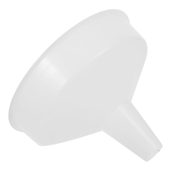 OUNONA White Plastic Automotive Funnel with Conical Tail, and Easy to Use, 1 Piece