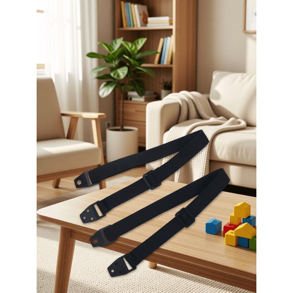 OUNONA Furniture Anchors Safety Straps 2pcs Proofing Straps For Tv Dresser Bookcase