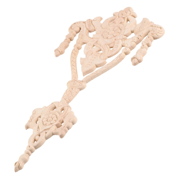 OUNONA Furniture Wood Carved Applique Cabinet Applique Wooden Carving Onlay Furniture Supply