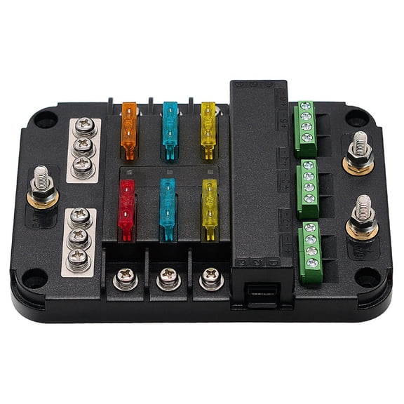 OUNONA Fuse Block Terminal Electric Distribution Box Abs Red 1 Set