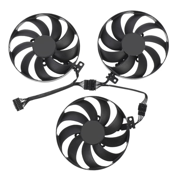 OUNONA Black GPU Cooling Fan Set for Computer Graphics Card Heat Dissipation and Enhanced Performance