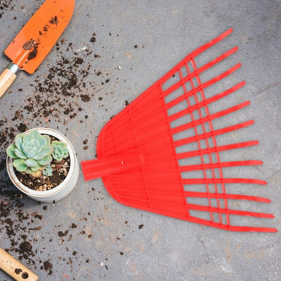 IFANLANDOR Grass Rake Red 1Pack 17.0x13.4x3.5in