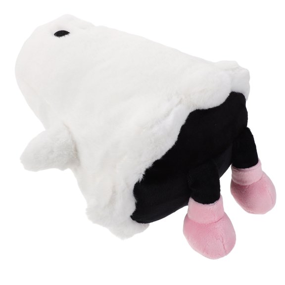 OUNONA White Ghost Throw Pillow Plush Soft Decorative Cushion for Party Favor Decor