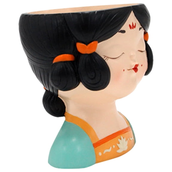 OUNONA Girls Bedroom Decor Adorable Flowerpot Cartoon Miss