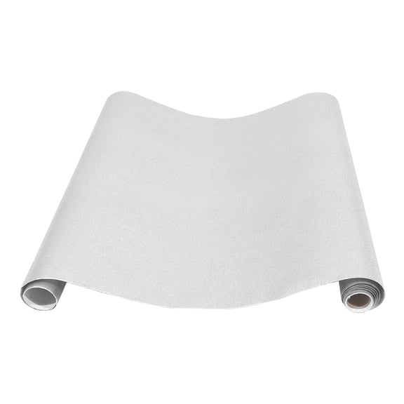 OUNONA Glitter Silver Wall Sticker with Self Adhesive PVC Material for Home Decor 1 Roll