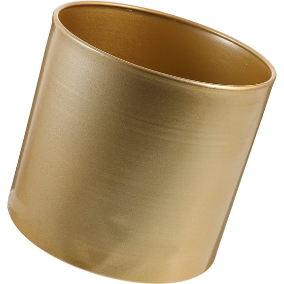 OUNONA Gold Large Plant Pots Indoor Hug Bucket Flower Modern Flowerpot Office