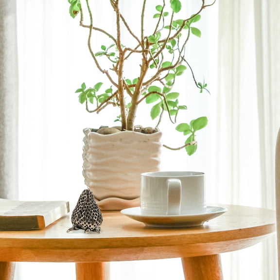 OUNONA Golden Brass Fruit Decor Ornament for Living Room, Tabletop and Coffee Table Decoration
