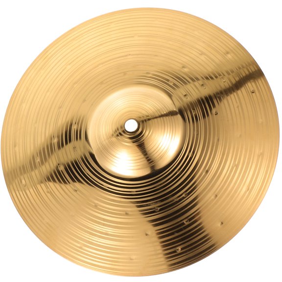 OUNONA Golden Jazz Drum Crash Cymbal for Practice Alloy Material Smooth Edges Lightweight 10 Inch