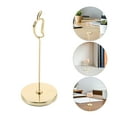 thumbnail image 1 of OUNONA Golden Metal Table Number Holder with Stable Wire Design for Home and Wedding Display, 1 of 8