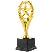 OUNONA Lightweight Golden Plastic Trophy for Kids, Reward Cup, Ideal Party Favor and Play Prize