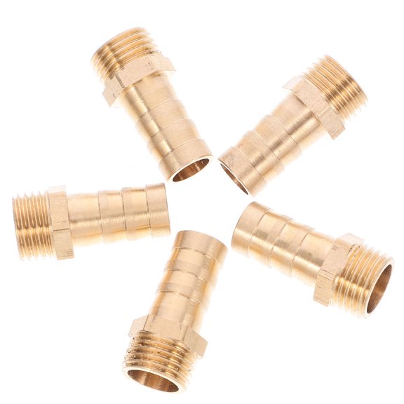 NUOLUX Hose Pipe Fitting Golden Replacement 5Pcs
