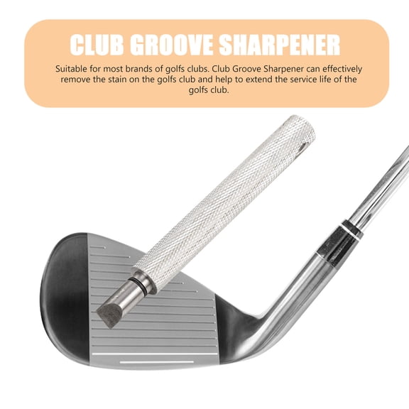 Moluckfu Groove Cleaning Tools Club Groove Sharpener Silver 1Pack
