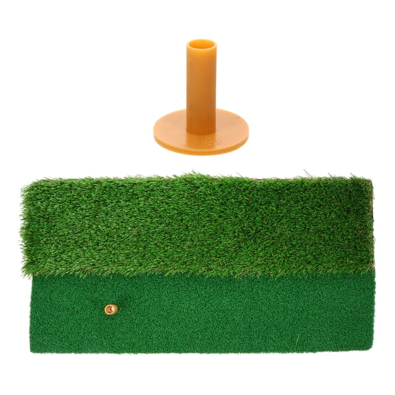 OUNONA Divot Mat Golf Training Mat Nylon Grass Sports Accessory 1 Set