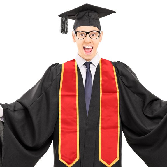 OUNONA Graduate Sash for Graduation Use Made of Satin Red Color One ...