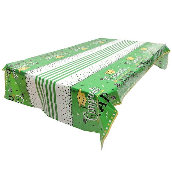 OUNONA Graduation Tablecloth Centerpiece Decorations Clothes Vanity Green