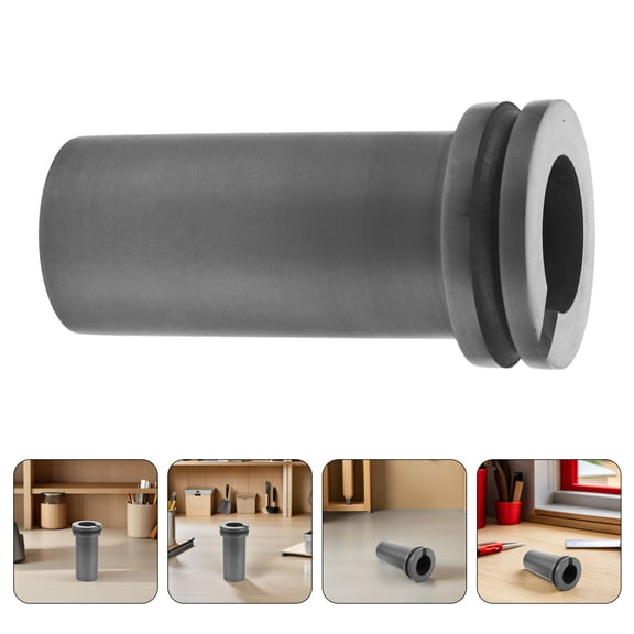 OUNONA Graphite Crucible for Metal Melting, Black, High Thermal Conductivity, Compact Design