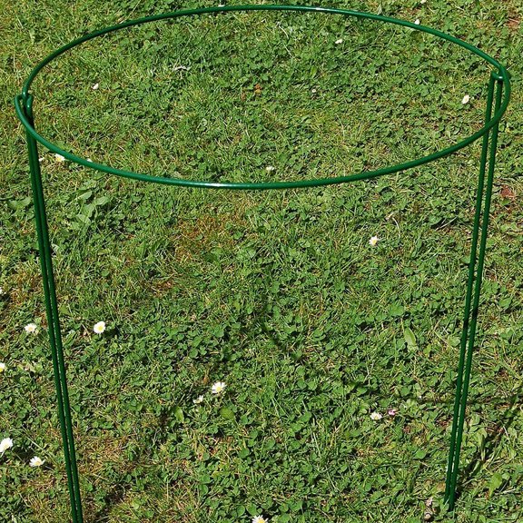 OUNONA Green Iron Plant Support Frame for Garden Use, Durable Plant Rack Support for Potted Plants 6 Pcs